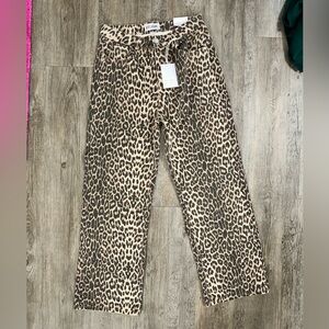 Disclosure Leopard Baggy Jeans